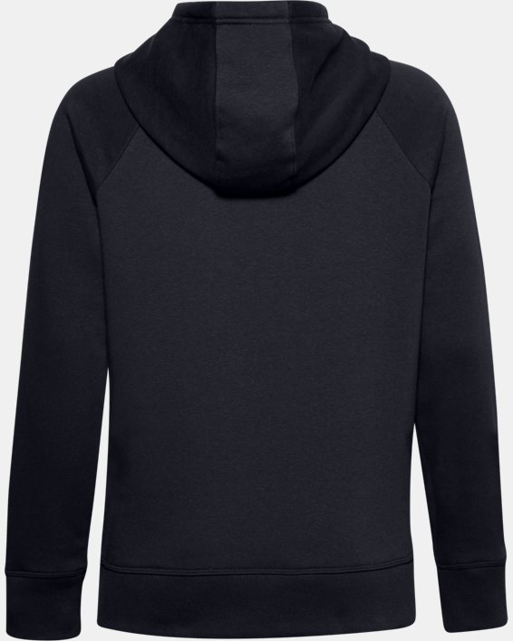 Sudadera con capucha de tejido Fleece UA Rival HB para mujer, Black, pdpMainDesktop image number 5